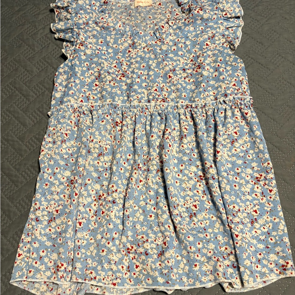 Floral Blue Dress
